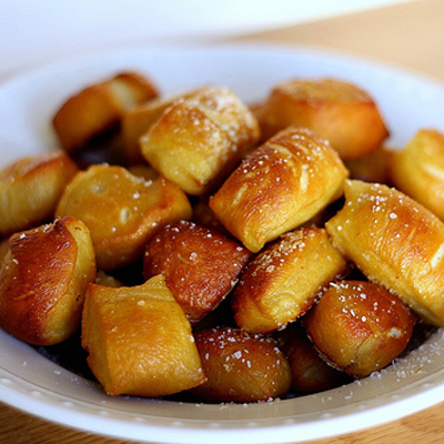 Homemade Soft Pretzel Bites.