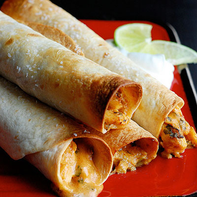 Baked Creamy Chicken Taquitos - deliciously perfect for freezing!