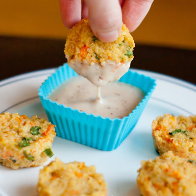 Cheesy Quinoa Bites - the perfect bite-sized recipe to start off a healthy and delicious new year!
