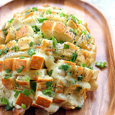 Bloomin' Onion Bread stuffed with cheese and onions.