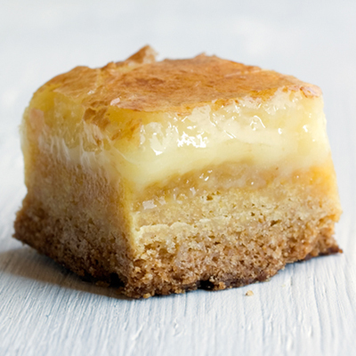 This recipe for Butter Cake Bars from Momofuku is among the best desserts we've ever made- rich, decadent and drippily delicious.