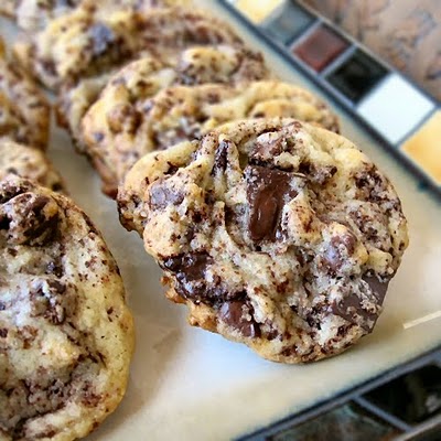 My version of the famous New York Times chocolate chip cookie recipe.