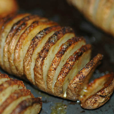 Crispy, spicy, roasted potatoes.