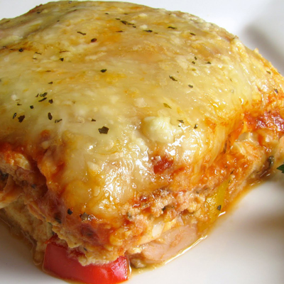 Chicken and Roasted Garlic Lasagna