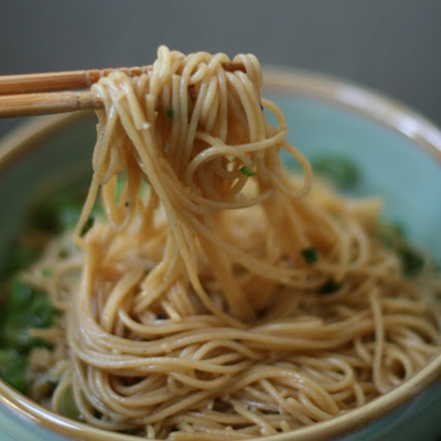 Garlic Scallion Noodles - simple ingredients, intense results.