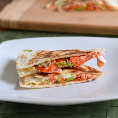 Smoked Salmon Quesadilla