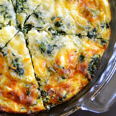 Breakfast, lunch, or dinner, this crustless quiche is a winner!