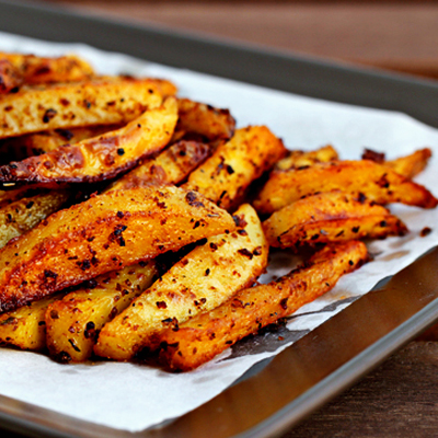 Man-Approved Spicy Oven Fries. Recipe with step-by-step pictures...