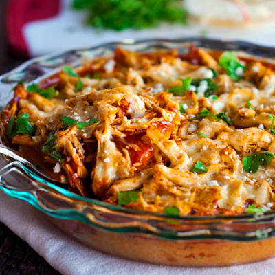 Chicken Tamale Pie - less than 300 calories per serving, and SO delicious.