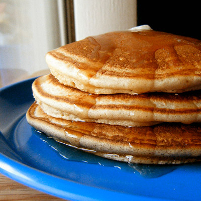 Healthy, low carb pancakes! They're gluten-free and dairy-free.