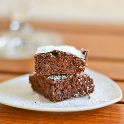 Deliciously irresistible triple chocolate brownies.