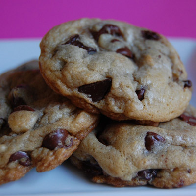 The best chewy chocolate chip cookies ever. Even better the next day.