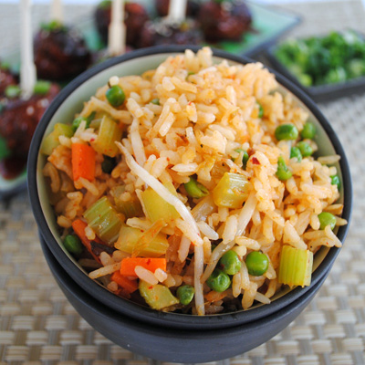 Korean Kimchi Fried Rice - great vegan/vegetarian side dish or main course.