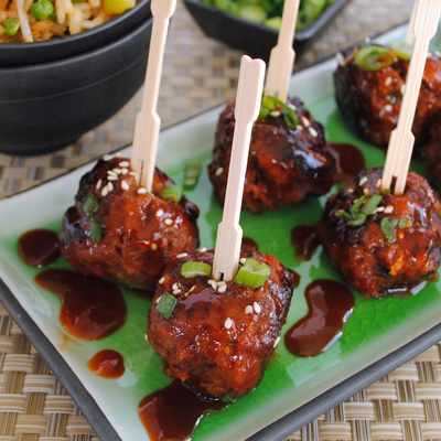 Mama Mia - this is actually a spicy meatball! Spicy Korean-Style Gochujang Meatballs.