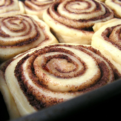 "Clone of a Cinnabon" Cinnamon Rolls for my stepdaughters. These warm, gooey, and comforting rolls always make them happy.