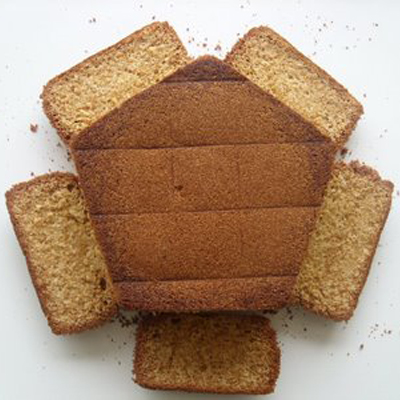 How to make a star cake without a star cake pan. Plus you'll get some cake scraps to play with!