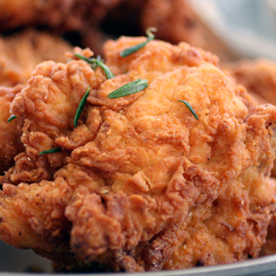 Thomas Keller's famous fried chicken -- and the surprising dignitary who showed up to enjoy it one night.