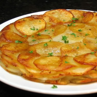A healthier version of Potatoes Anna.