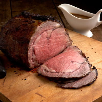 Beer-Buttered Roasted Rib-Eye with Beer and Cider Sauce