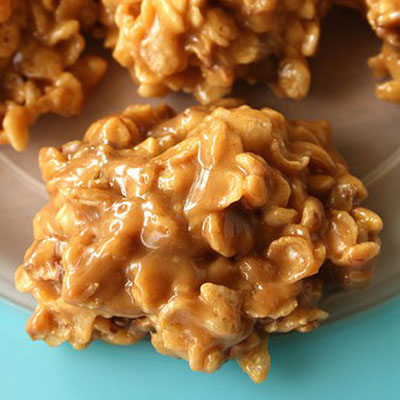 No bake peanut butter cookies.