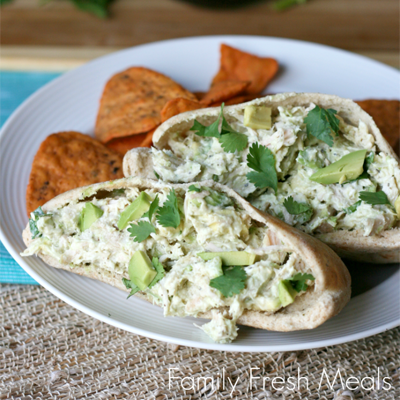 Tastes so good you won’t believe it’s healthy! Healthy Avocado Chicken Salad