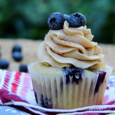 Blueberry Pancake Cupcakes