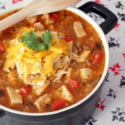 Tex-Mex Chicken and Rice Soup
