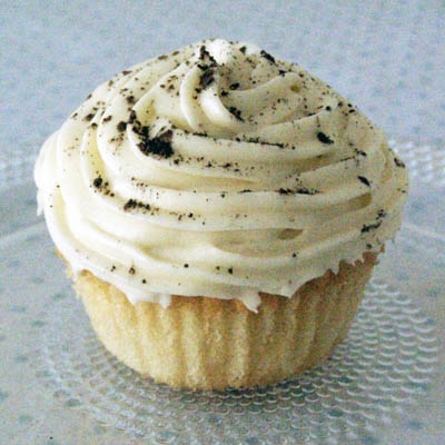 The popular Italian desert Tiramisu made into a cupcake. Delicious!