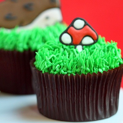 Chocolate Hazelnut Cupcake Recipe and Hedgehog Toppers