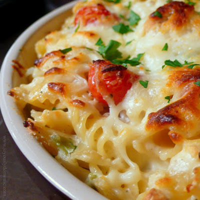 Chicken and Spinach Pasta Bake