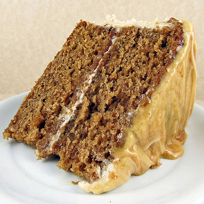 Caramel Apple Layer Cake with Cinnamon Cream Cheese Frosting