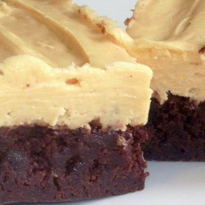 Buttermilk Brownies With Peanut Butter Cream Cheese Icing - They are chewy, fudgy, rich and delicious.