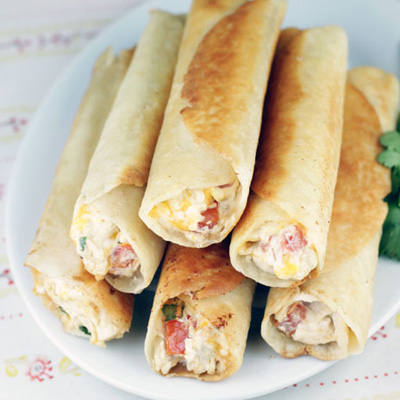Chicken and Cream Cheese Taquitos