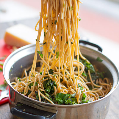 Garlic Butter Spaghetti with Herbs
