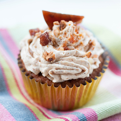 Hazelnut Praline Cupcakes