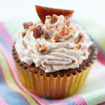 Hazelnut Praline Cupcakes