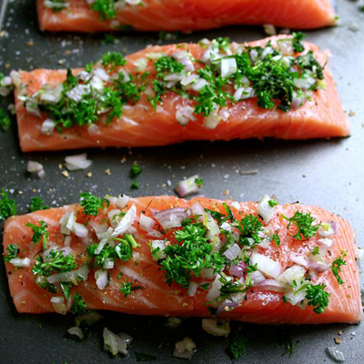 Scarborough FoodFair: Slow Roasted Salmon with Herbs