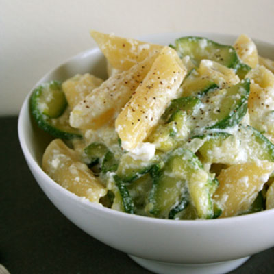 Penne with Zucchini and Ricotta