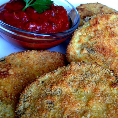 "Better than Fried" Eggplant Parmesan
