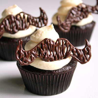 Mustache Cupcake