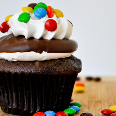 M&M Cupcakes