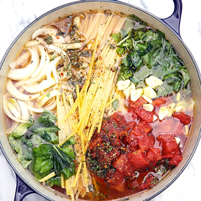 One Pot Wonder Tomato Basil Pasta Recipe