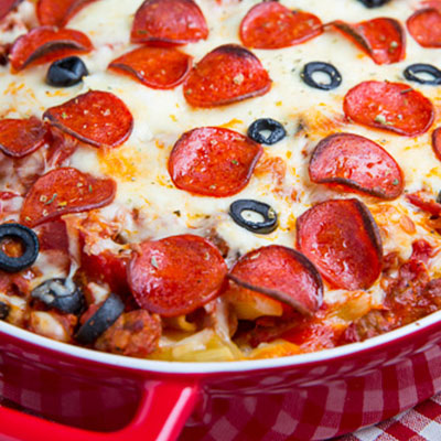 Pepperoni Pizza Casserole
