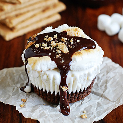 S’mores Ice Cream Cupcakes
