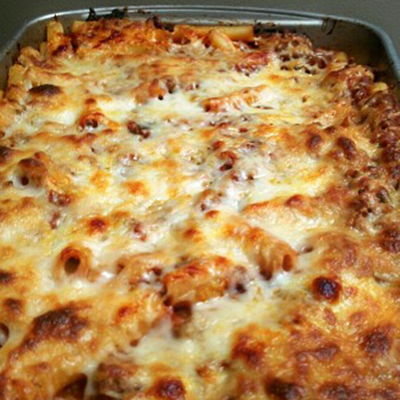 Classic Baked Ziti - Simple and classic, this dish is paired well with a fresh salad.