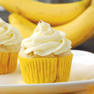 Banana Cupcakes with Cream Cheese Frosting