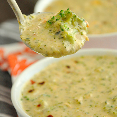 Panera Broccoli & Cheese Soup ~ no cream of anything! All from scratch and SUPER yummy!