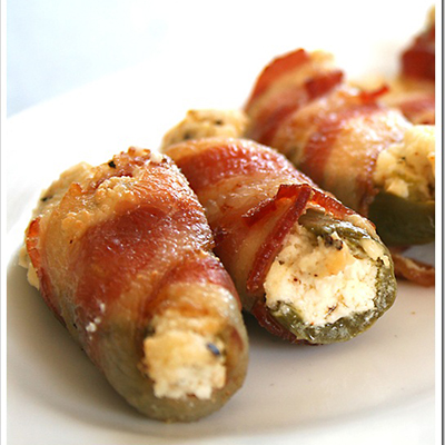 Bacon Wrapped Cream Cheese Jalapeno Bites