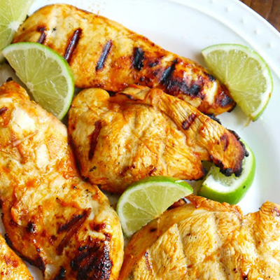 Kickin' Chicken Marinade - Only 4 ingredients, Frank's RedHot, Olive Oil, Lime Juice and Garlic! So simple. So Good.