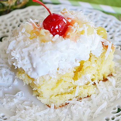 Pina Colada Poke Cake - so SIMPLE to make and absolutely DELICIOUS!